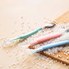 SearchFindOrder Stainless Steel & Silicone Baby Puree Spoon