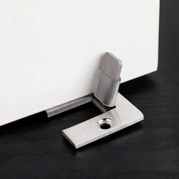 SearchFindOrder Stainless Steel Stealth Guard Robust Door Stopper, Suction & Wall Protection System