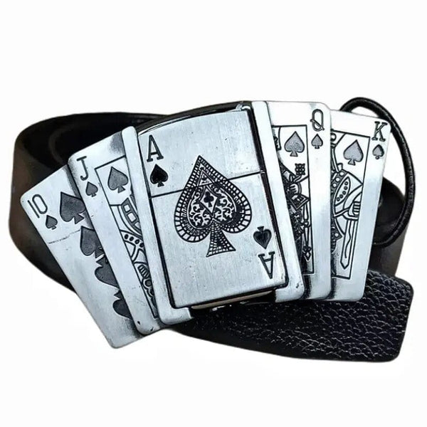 SearchFindOrder Stealth Ignition Belt Fashionably Functional Kerosene Lighter Buckle for Men