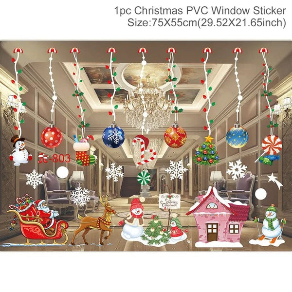 SearchFindOrder sticker 17 Festive Elegance 2023 Holiday Window Decals Christmas Cheer & New Year Joy Decor Set