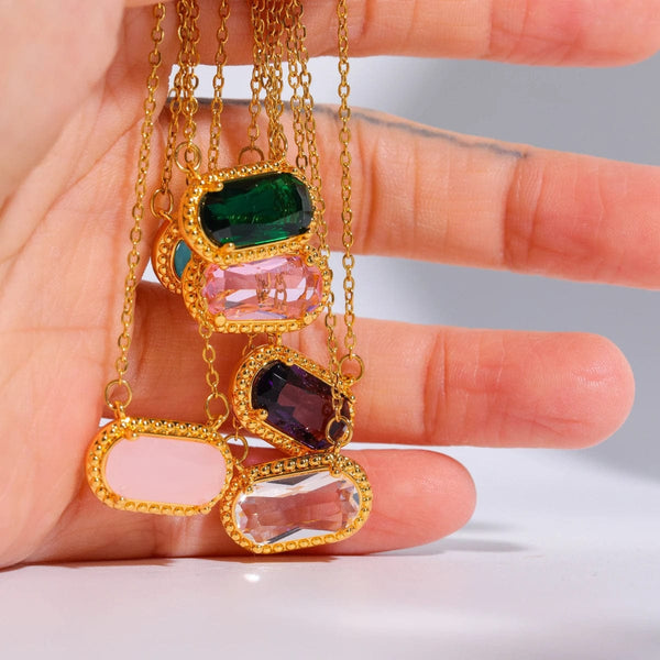 SearchFindOrder Stone Aura Necklace