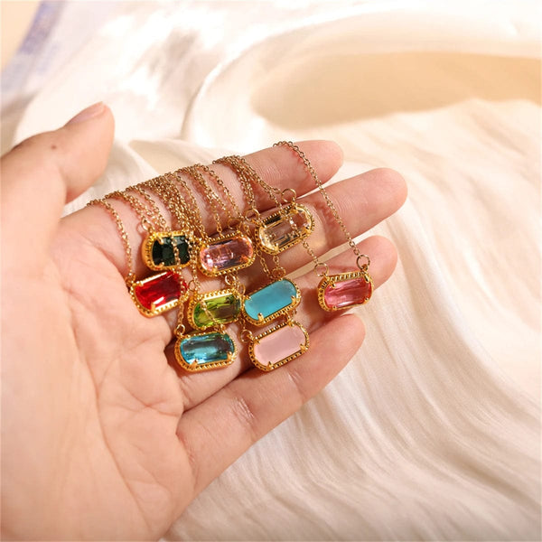 SearchFindOrder Stone Aura Necklace