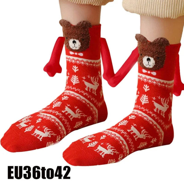 SearchFindOrder StyleC 05 1Pair 2 PCS Playful Magnetique Gaze Harmony Socks Black & White Edition