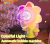 SearchFindOrder Sunflower Shaped Portable Electric Bubble Maker Toy