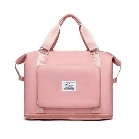 SearchFindOrder Sweet Pink Large Capacity Folding Waterproof Travel Shoulder Bag