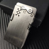 SearchFindOrder Titanium brushed Handmade Brass Mechanical Gasoline Lighter