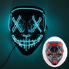 SearchFindOrder Transparent blue LED Light-Up Halloween Mask