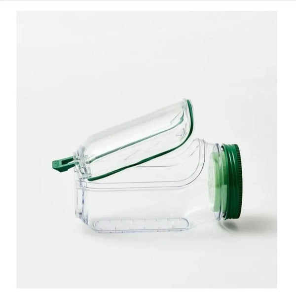 SearchFindOrder Transparent Green All-In-One Fresh Salad Bowl