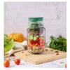 SearchFindOrder Transparent Green All-In-One Fresh Salad Bowl