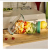 SearchFindOrder Transparent Green All-In-One Fresh Salad Bowl