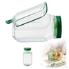 SearchFindOrder Transparent Green All-In-One Fresh Salad Bowl