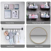 SearchFindOrder Transparent Heavy Duty Wall Hooks Screw Stickers