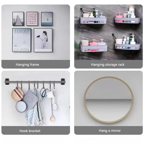 SearchFindOrder Transparent Heavy Duty Wall Hooks Screw Stickers