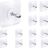 SearchFindOrder Transparent Heavy Duty Wall Hooks Screw Stickers