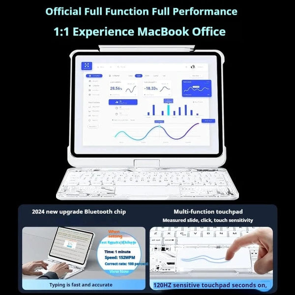 SearchFindOrder Transparent iPad Keyboard
