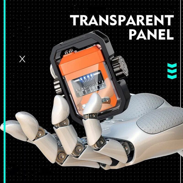 SearchFindOrder Turbo Arc Metal Fidget Lighter with Gyro Spark Technology