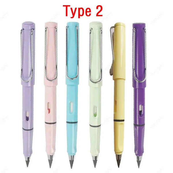 SearchFindOrder Type 2 Magic Flow 6-Piece Infinite Inkless Fountain Pen Set for Art, Sketching, and Kids' Gifts