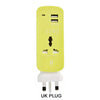 SearchFindOrder UK PLUG Portable Universal Sockets with USB Charger Outlet US/EU/UK