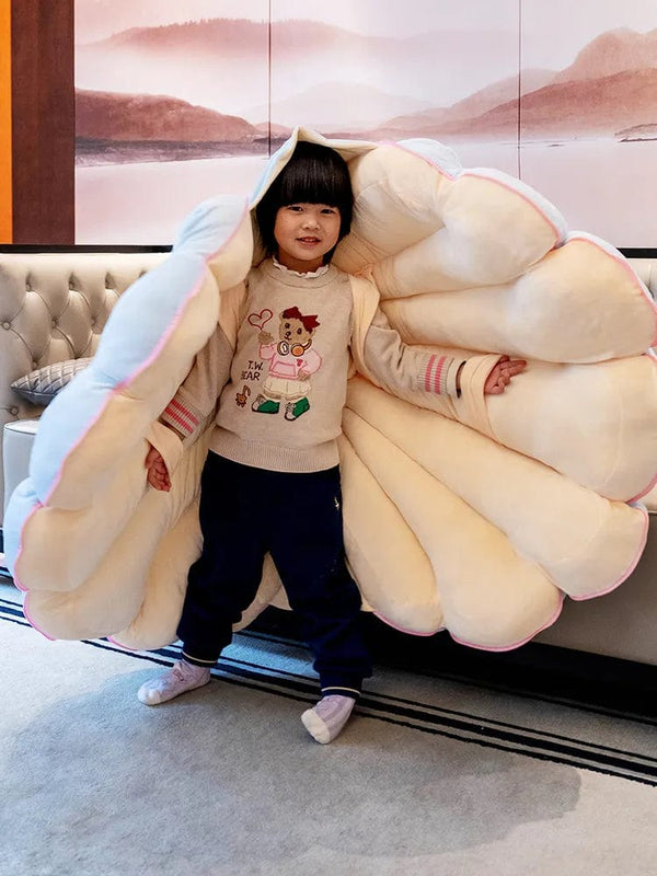 SearchFindOrder Ultimate Comfort Haven Sleeping Pillows, Garden Chair Decorative Cushions, Giant Shell Pillow, Can Wear Sleeping Bag, Clamshell Plush Toy Cushion