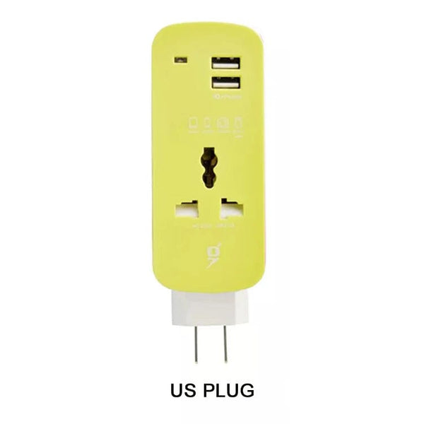 SearchFindOrder US PLUG Portable Universal Sockets with USB Charger Outlet US/EU/UK