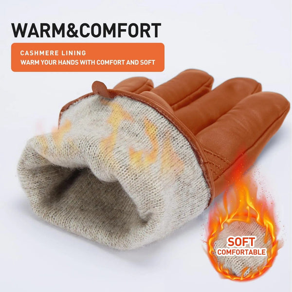 SearchFindOrder Velvet Touch Winter Charm Leather Gloves Luxe Edition