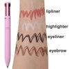 SearchFindOrder Versa Glam 4-in-1 Precision Beauty Pen Waterproof Brow Sculptor, Longwear Eyeliner, and Lipliner for Effortless All-Day Glam