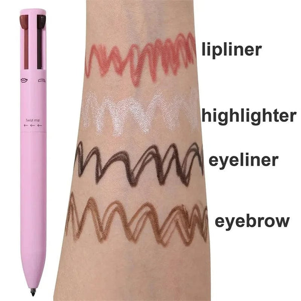 SearchFindOrder Versa Glam 4-in-1 Precision Beauty Pen Waterproof Brow Sculptor, Longwear Eyeliner, and Lipliner for Effortless All-Day Glam