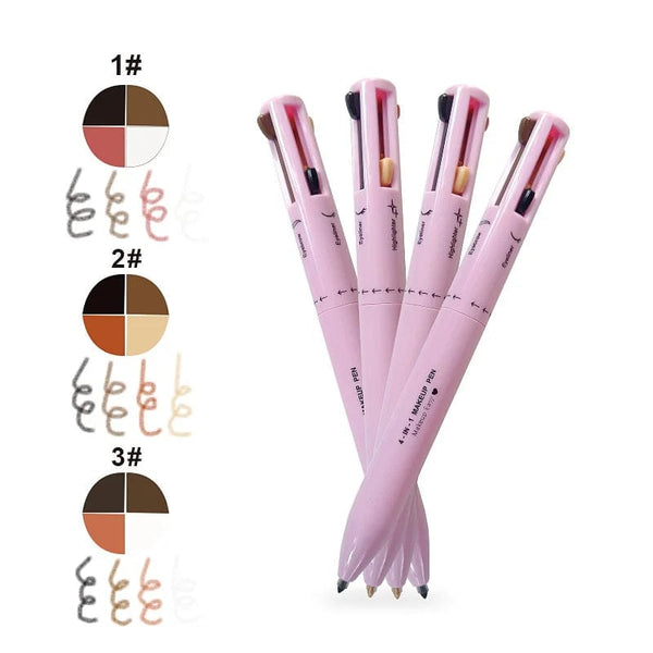 SearchFindOrder Versa Glam 4-in-1 Precision Beauty Pen Waterproof Brow Sculptor, Longwear Eyeliner, and Lipliner for Effortless All-Day Glam