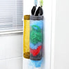 SearchFindOrder Wall Mount Plastic Bag Holder for Home Grocery Storage, Hanging Trash Garbage Kitchen Organizer