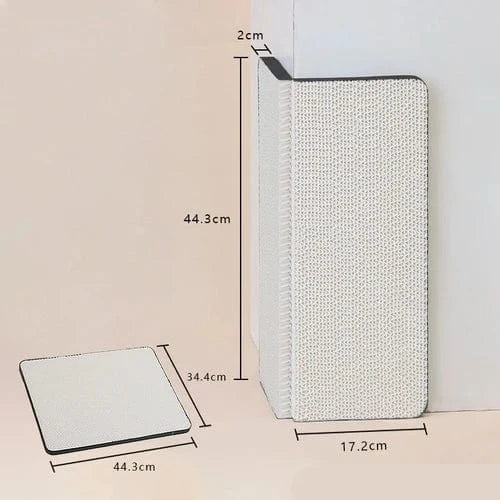 SearchFindOrder Wall White Wall and Couch Corner Cat Scratching Pad