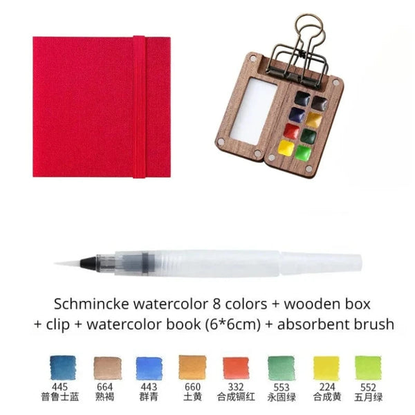 SearchFindOrder Watercolor set F Portable Travel Watercolor Set