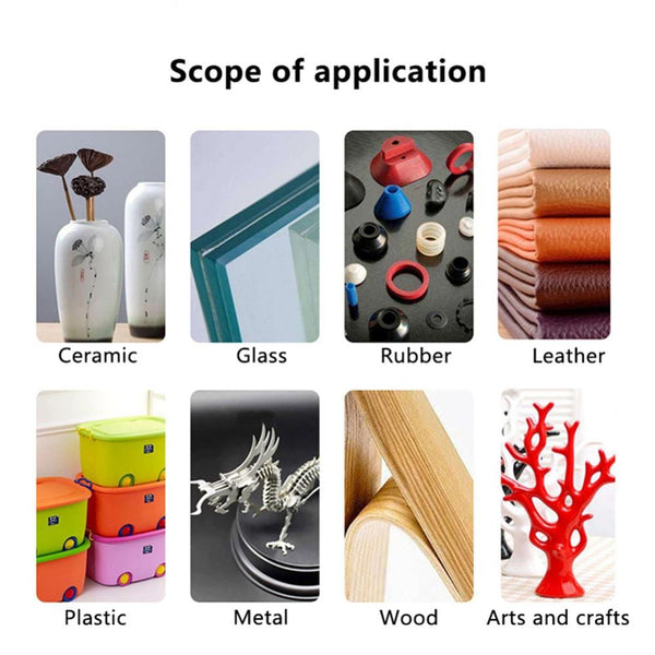 SearchFindOrder Waterproof Adhesive Multi-Purpose Super Glue for Plastic, Metal, Rubber, Tire Repair, Liquid Leather, and Soldering