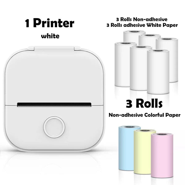SearchFindOrder WH-Plus 9 Roll Set Portable Mini Wireless Thermal Pocket Printer