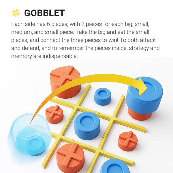 SearchFindOrder White 3-in-1 Electronic Tic Tac Toe With Pieces For A Fun Interactive Challenge