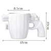 SearchFindOrder White / 301-400ml Creative Revolver Pistol Mug