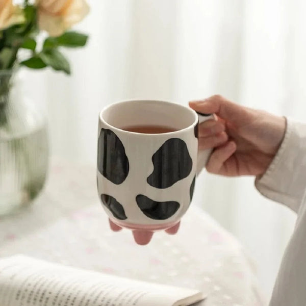 SearchFindOrder White / 401-500ml Cute Cartoon Ceramic Cup