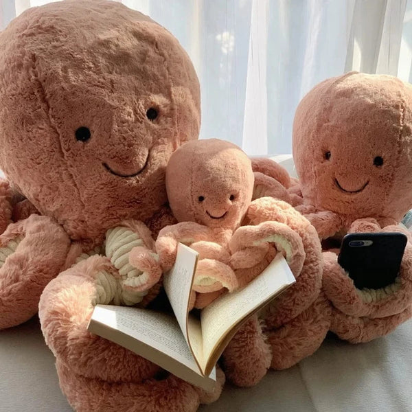 SearchFindOrder White / 49cm Soft Octopus Plush Toy