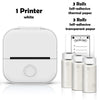 SearchFindOrder White-6 Rolls Set 1 Portable Mini Wireless Thermal Pocket Printer