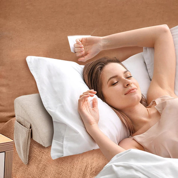 SearchFindOrder White / 97X15X15CM Long Pillow Wedge Pillow Bed Gap with Phone Holder