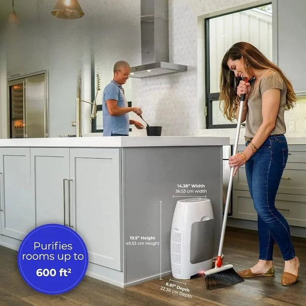 SearchFindOrder White Air Purifier & Vacuum Automatic Dustpan