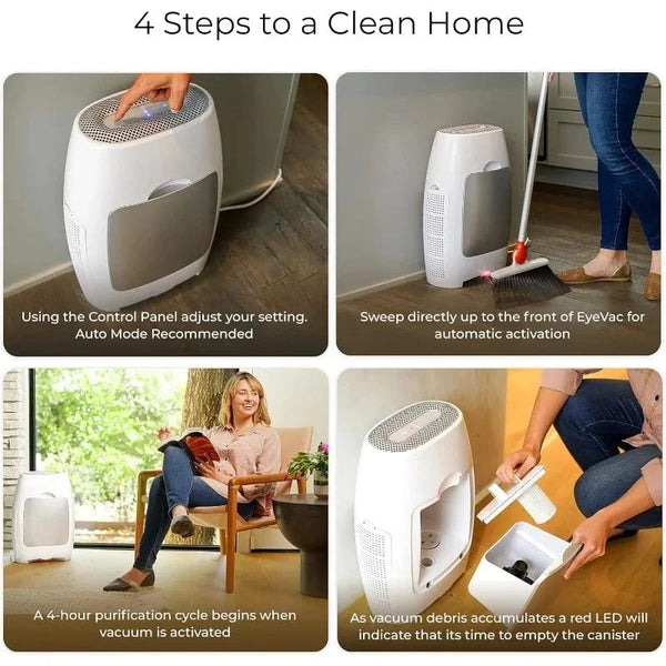 SearchFindOrder White Air Purifier & Vacuum Automatic Dustpan