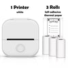 SearchFindOrder White B Portable Mini Wireless Thermal Pocket Printer