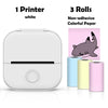 SearchFindOrder White D Portable Mini Wireless Thermal Pocket Printer