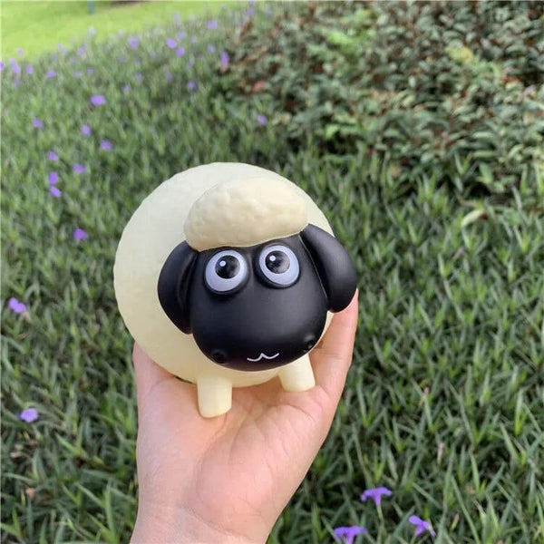 SearchFindOrder white fat sheep / 300ml Sheep 3D Glass Mug Whimsical 300ml Animal Expression Cup for Kids