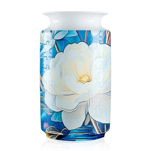 SearchFindOrder White flower B 3D Puzzle Vase