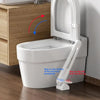 SearchFindOrder White Foot Pedal Touch Free Toilet Lid Lifter