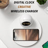 SearchFindOrder White Illuminate Charge Pro 15W Wireless Charging Dock with Alarm Clock, LED Desk Lamp, and Night Light for iPhone, Samsung, Xiaomi