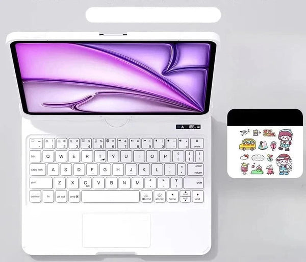 SearchFindOrder White / ipad 7 8 9 10.2inch Transparent iPad Keyboard