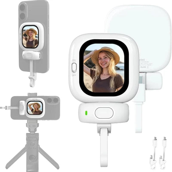 SearchFindOrder White Mini phone Vlog and Selfie Screen