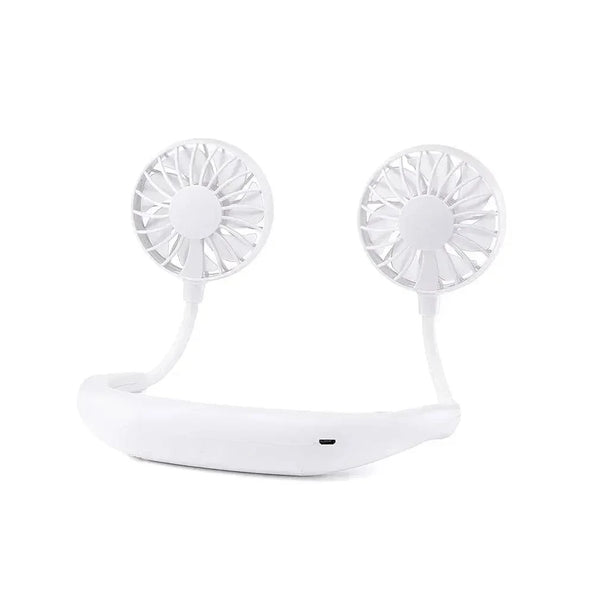 SearchFindOrder White Mini USB Portable Neck Fan